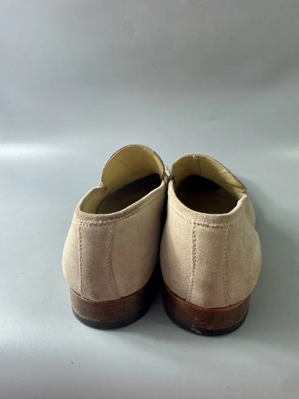 Authentic Ermenegildo Zegna L'Asola suede penny loafers, Size 11 D